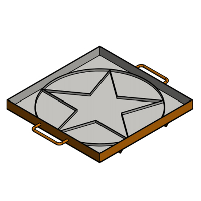 Molde Pastelón Ornamentado Estrella